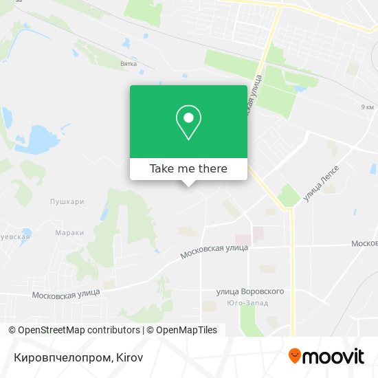 Кировпчелопром map