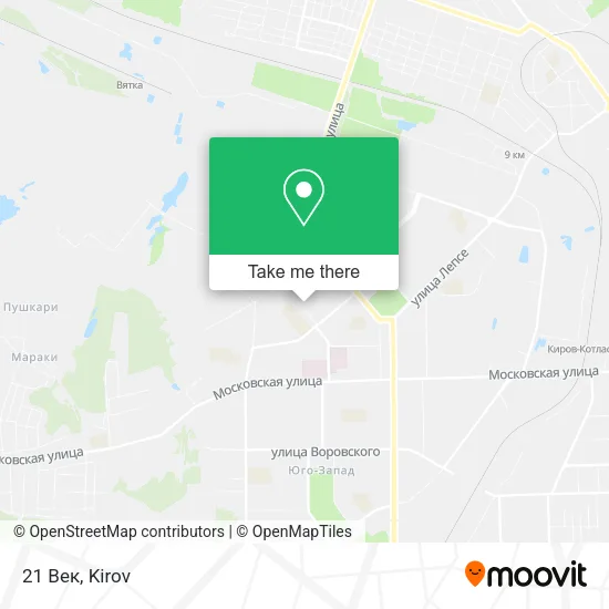 21 Век map