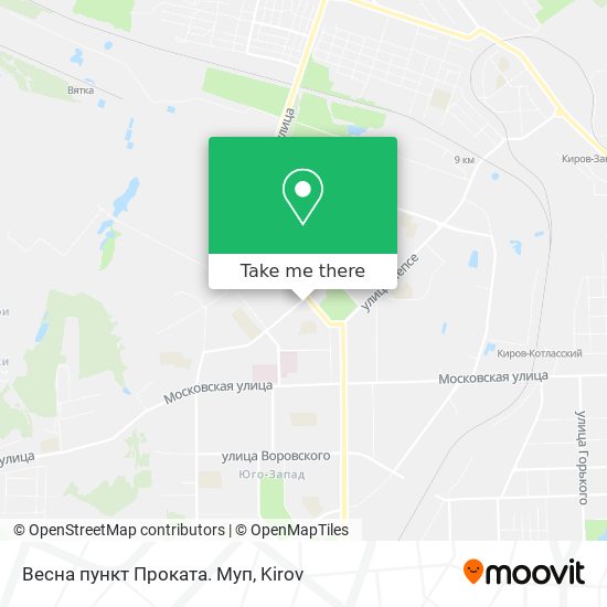 Весна пункт Проката. Муп map