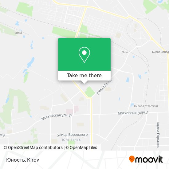 Юность map