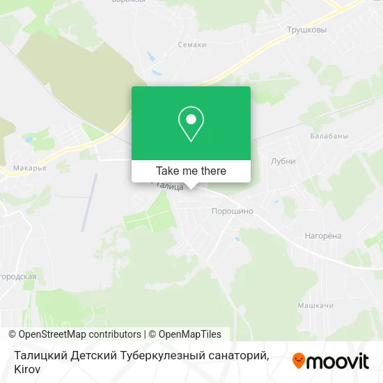 Талицкий Детский Туберкулезный санаторий map