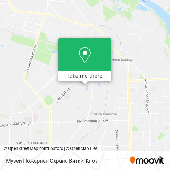 Музей Пожарная Охрана Вятки map