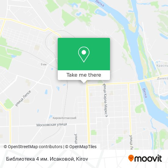 Библиотека 4 им. Исаковой map