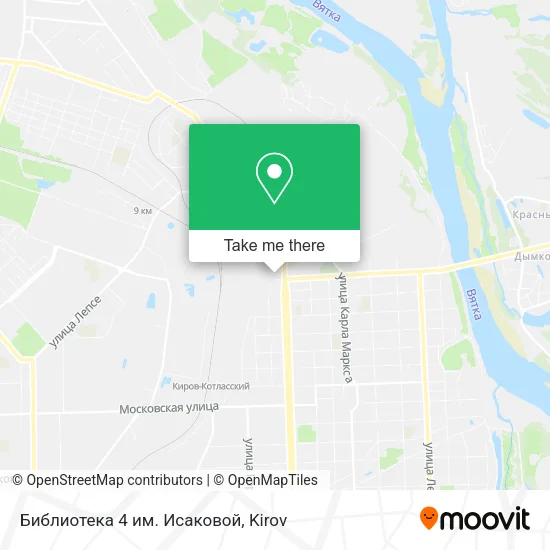 Библиотека 4 им. Исаковой map