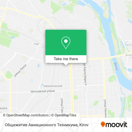 Общежитие Авиационного Техникума map