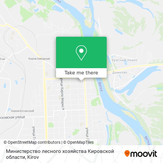 Министерство лесного хозяйства Кировской области map