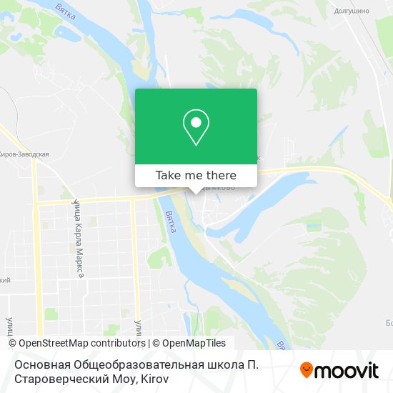 Основная Общеобразовательная школа П. Староверческий Моу map