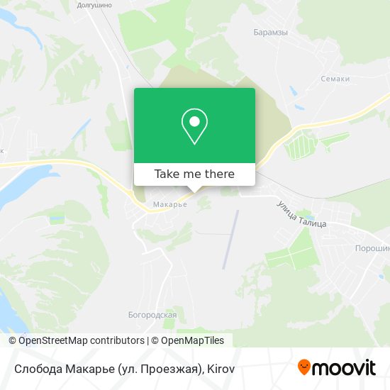 Слобода Макарье (ул. Проезжая) map