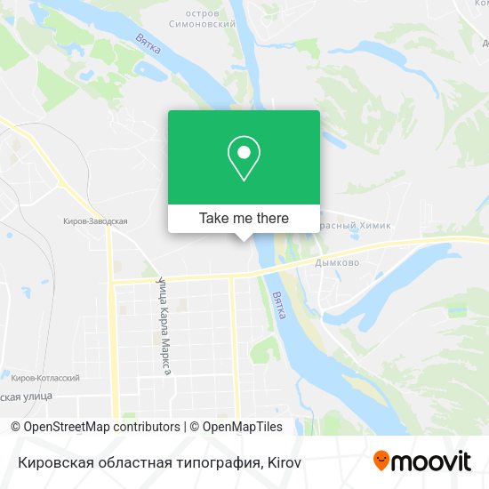 Кировская областная типография map