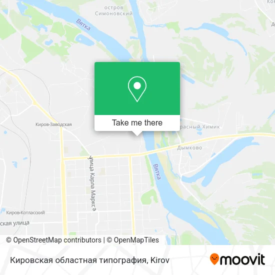 Кировская областная типография map