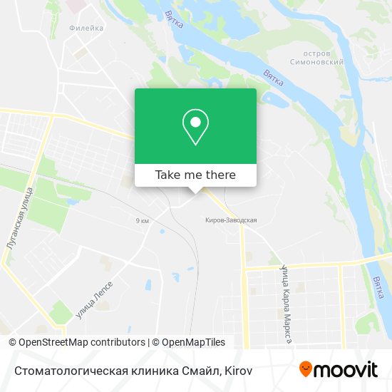 Стоматологическая клиника Смайл map