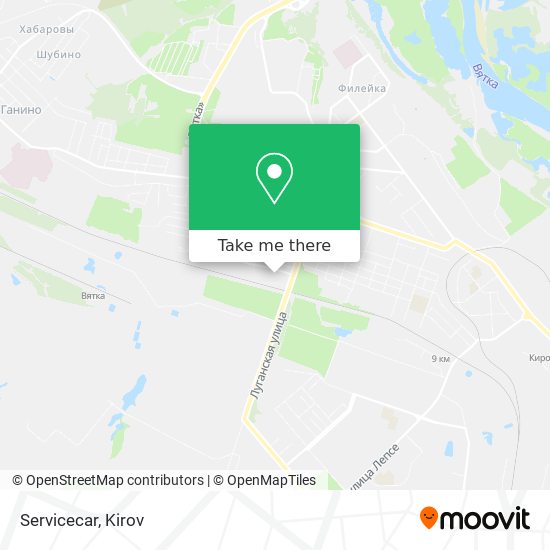 Servicecar map