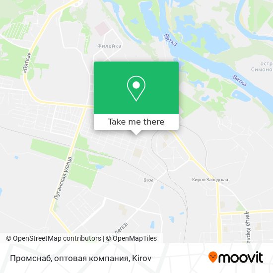 Промснаб, оптовая компания map