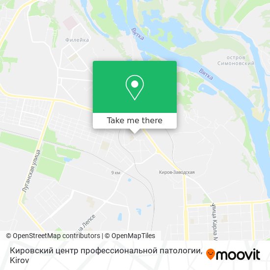 Кировский центр профессиональной патологии map