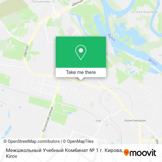 Межшкольный Учебный Комбинат № 1 г. Кирова map