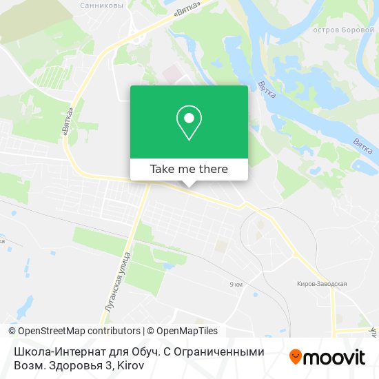 Школа-Интернат для Обуч. С Ограниченными Возм. Здоровья 3 map