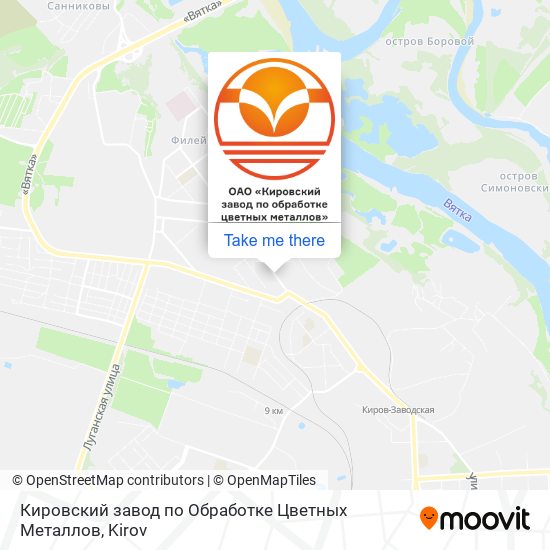 Кировский завод по Обработке Цветных Металлов map