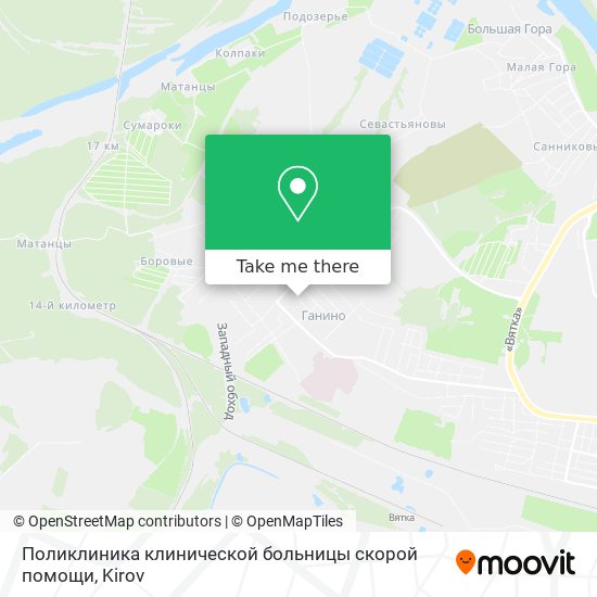 Поликлиника клинической больницы скорой помощи map