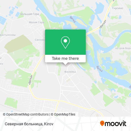 Северная больница map