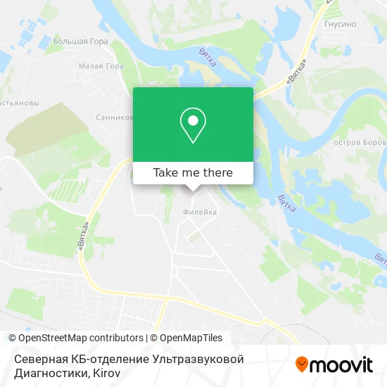 Северная КБ-отделение Ультразвуковой Диагностики map