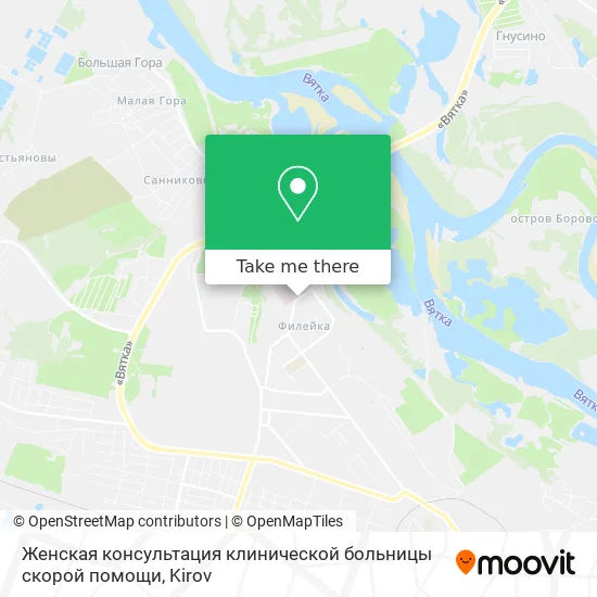 Женская консультация клинической больницы скорой помощи map
