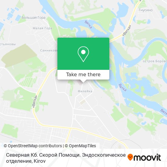 Северная Кб. Скорой Помощи. Эндоскопическое отделение map