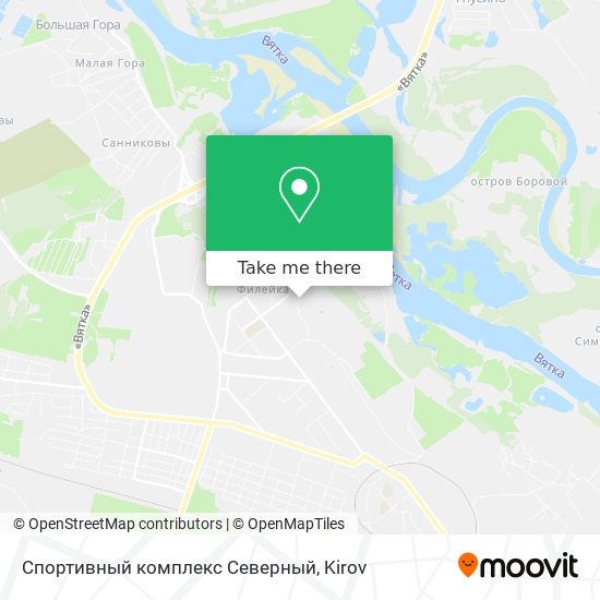 Спортивный комплекс Северный map