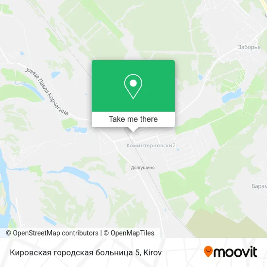 Кировская городская больница 5 map