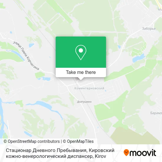 Стационар Дневного Пребывания, Кировский кожно-венерологический диспансер map