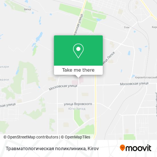 Травматологическая поликлиника map