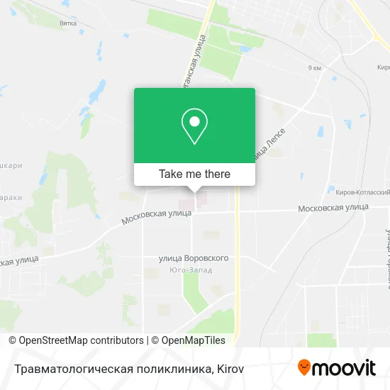 Травматологическая поликлиника map