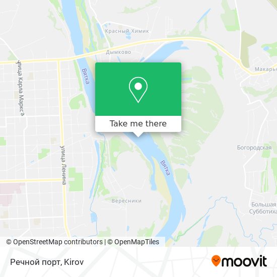 Речной порт map