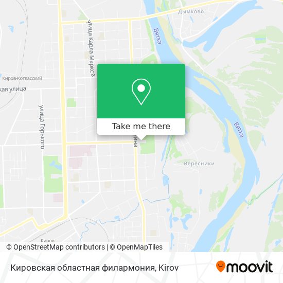 Кировская областная филармония map