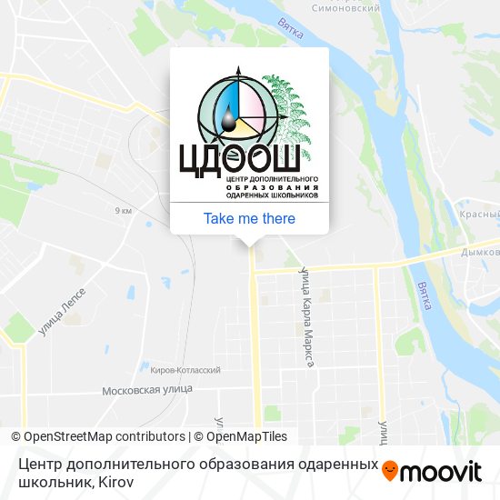 Центр дополнительного образования одаренных школьник map