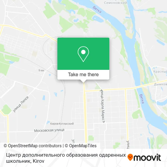 Центр дополнительного образования одаренных школьник map