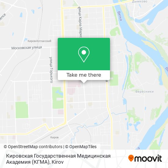 Кировская Государственная Медицинская Академия (КГМА) map