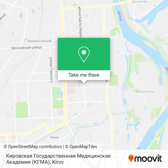 Кировская Государственная Медицинская Академия (КГМА) map