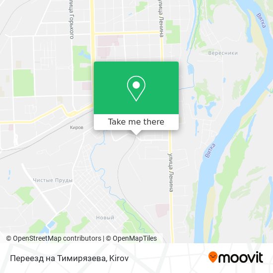 Переезд на Тимирязева map