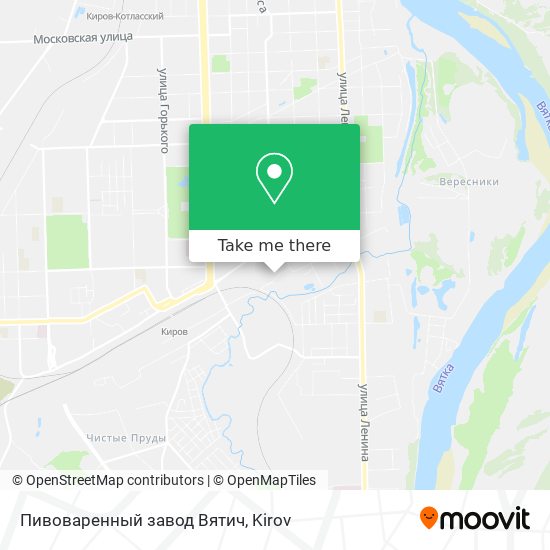 Пивоваренный завод  Вятич map