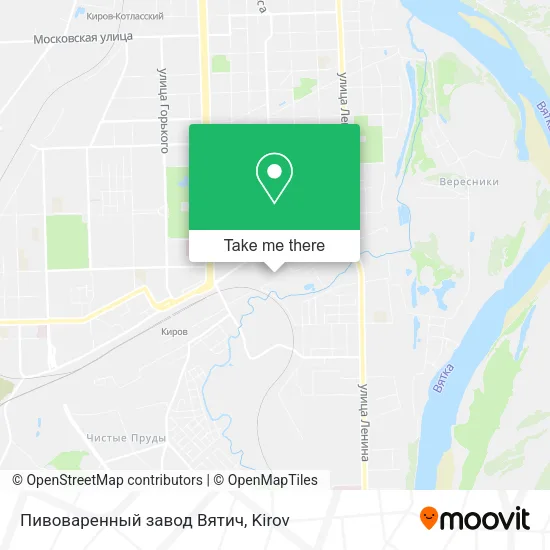 Пивоваренный завод  Вятич map