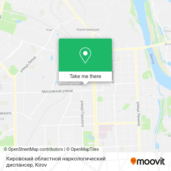 Кировский областной наркологический диспансер map