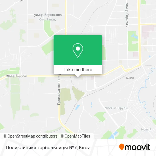 Поликлиника горбольницы №7 map