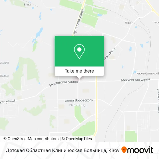 Детская Областная Клиническая Больница map