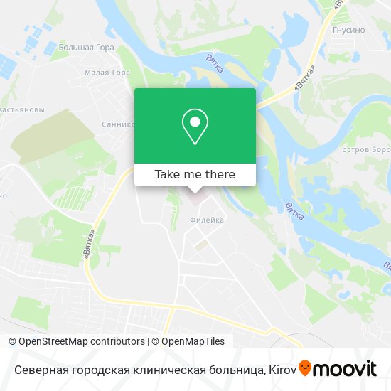 Северная городская клиническая больница map