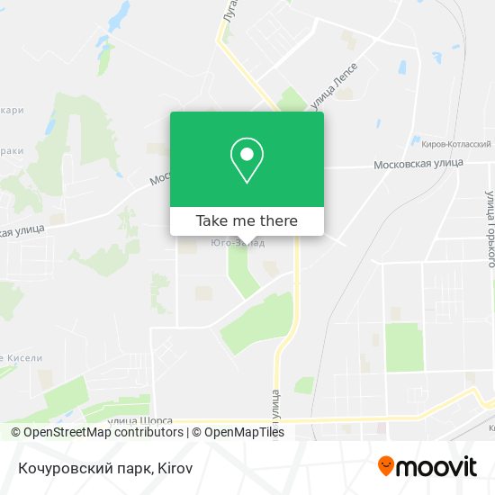 Кочуровский парк map