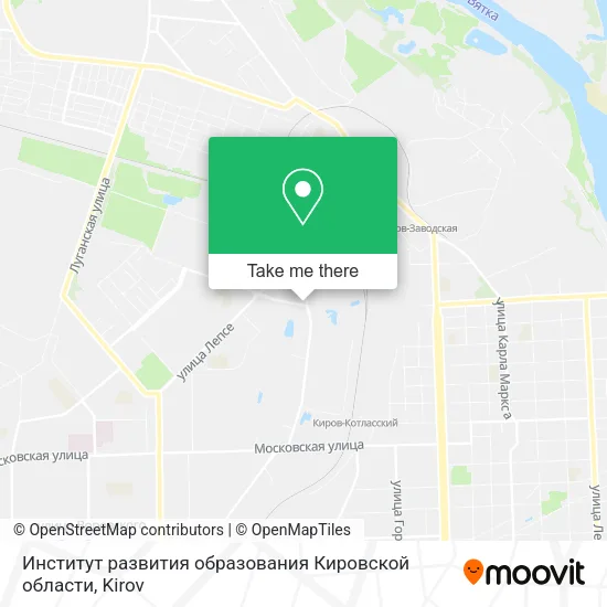 Институт развития образования Кировской области map