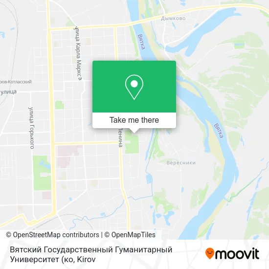 Вятский Государственный Гуманитарный Университет map