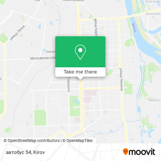 автобус 54 map