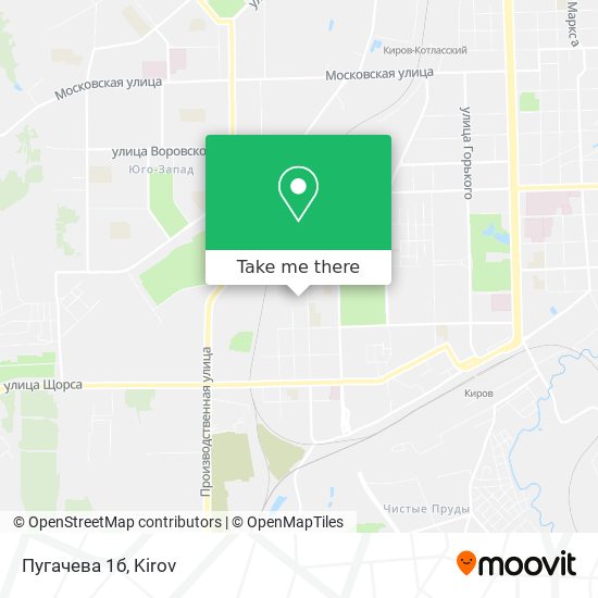 Пугачева 1б map