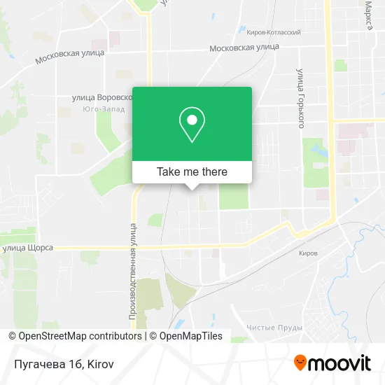 Пугачева 1б map
